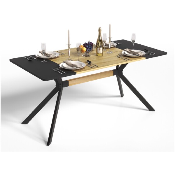Mesa Moderna Brick  Base metal X Rectangular 160