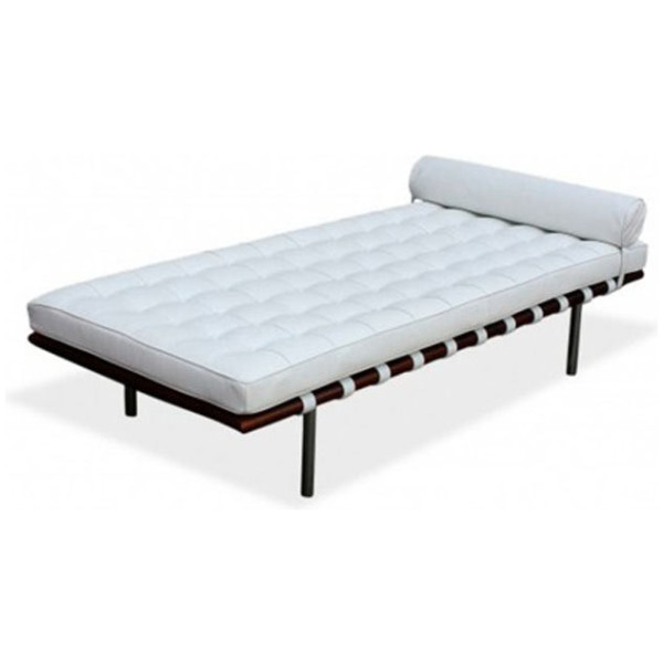 Sillón Barcelona Daybed Piel Italiana blanco