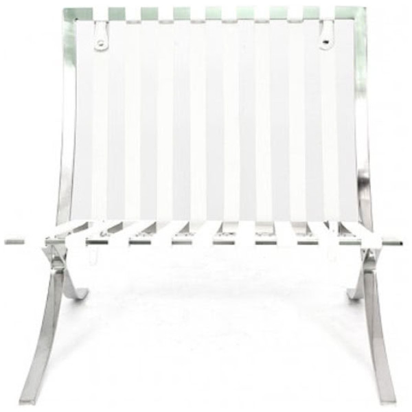 Sillón Barcelona Piel Italiana blanco - Imagen 3