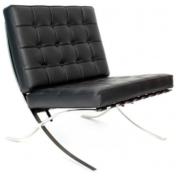 Sillón Barcelona Piel 100% negro