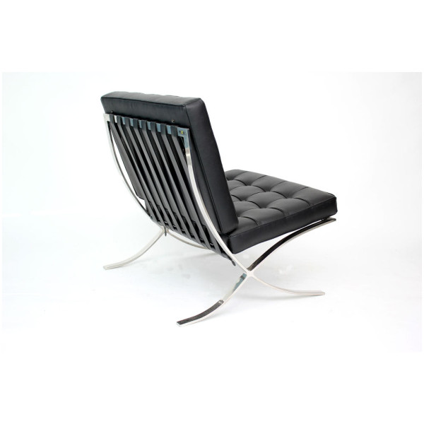 Sillón Barcelona Piel Italiana Negro - Imagen 2