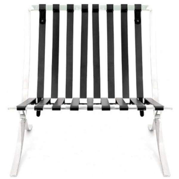 Sillón Barcelona Piel 100% negro - Imagen 4