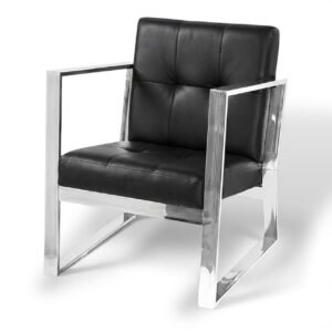 Sillón Berlín 1 Plaza para Recepción y Oficina – Estructura Reforzada y Base Metálica