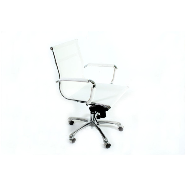 Silla Eames Aluminium Mesh Premium baja blanco - Imagen 3