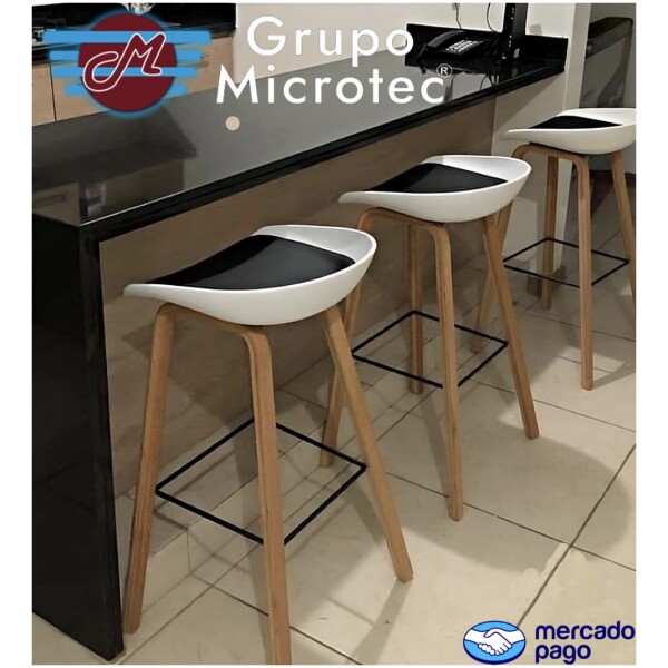 Banco Stl Blanco Acojinado Replica About A Stool AAS32 - Imagen 4