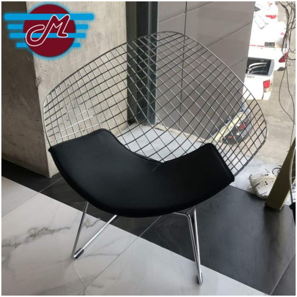 Silla Bertoia Diamond Cromo sillón ocasional - Imagen 3