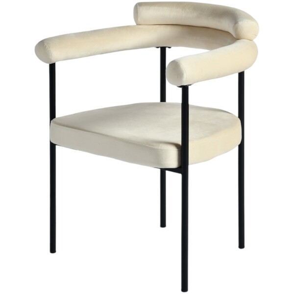 Silla Terciopelo Carolina Velvet  Negro o Blanco - Imagen 2