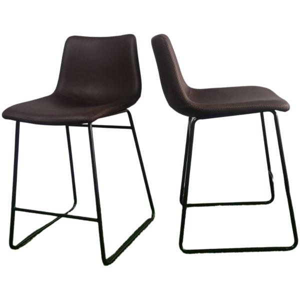 Banco Stz piel Cafe Obscuro Kitchen Stool - Imagen 4