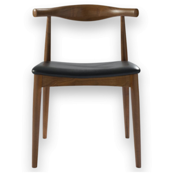 Silla Monaco Sin Brazo walnut Estilo Wegner Elbow CH20 - Imagen 2
