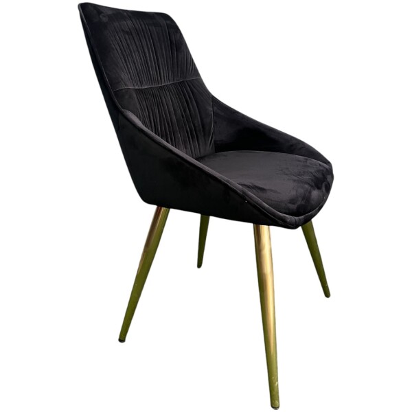 Silla Varssi pata dorada oro terciopelo - Imagen 7