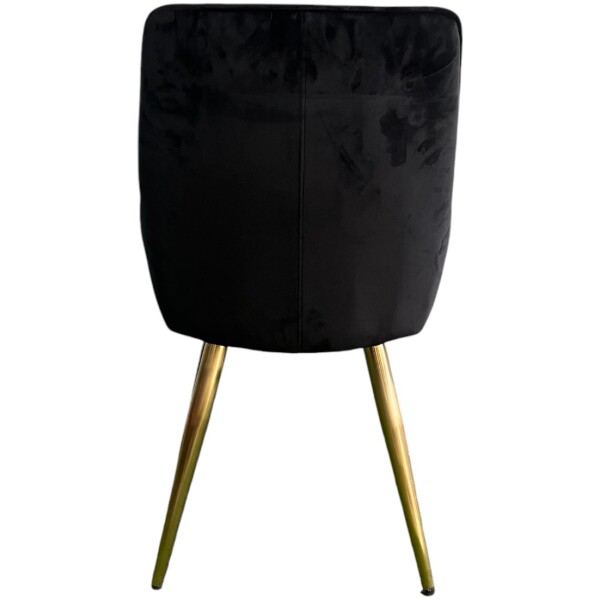Silla Varssi pata dorada oro terciopelo - Imagen 5
