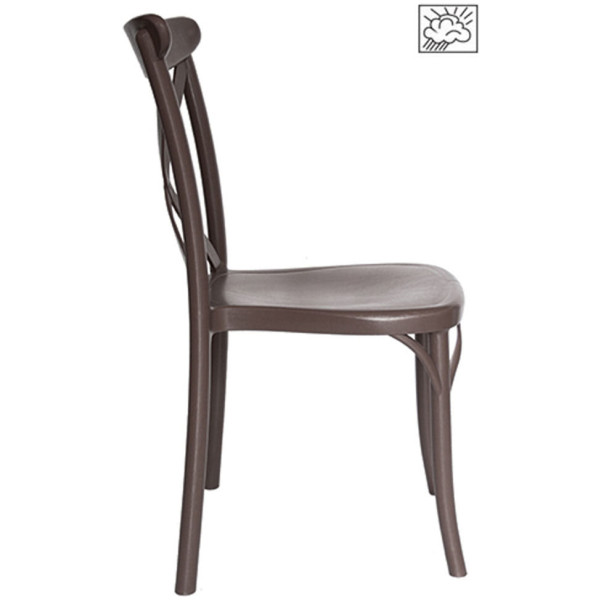 Silla Crossback PP  Chocolate Eqqus - Imagen 4