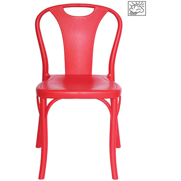 Silla Tolix PP rojo Bistrot - Imagen 3