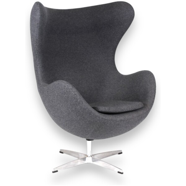 Sillón Arne Egg Tela Gris Claro