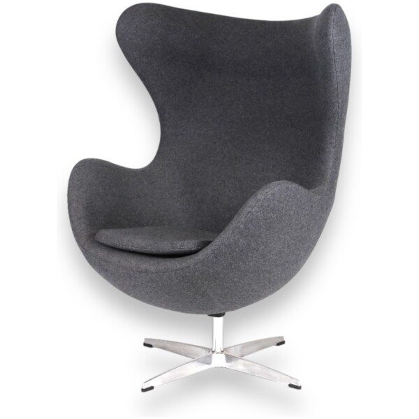 Sillón Arne Egg Tela Gris Claro - Imagen 2