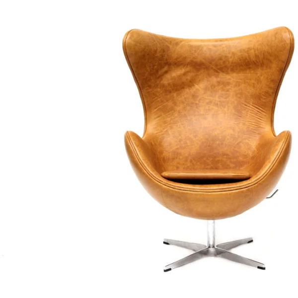 Sillón Arne Egg Piel 100% café - Imagen 2