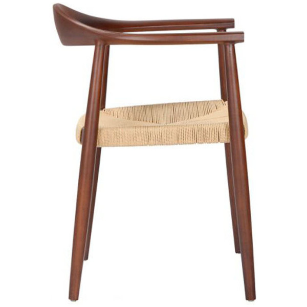 Silla Monaco Brazo Asiento Tejido walnut - Imagen 3