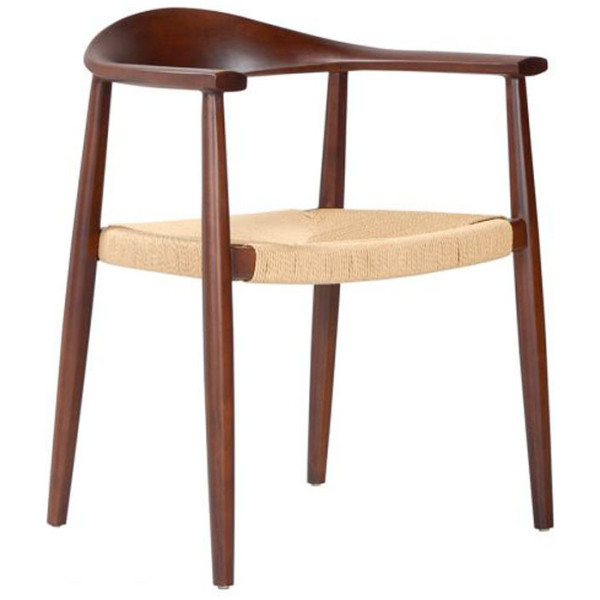 Silla Monaco Brazo Asiento Tejido walnut