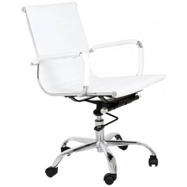 Silla Eames Aluminium Mesh Economico blanco