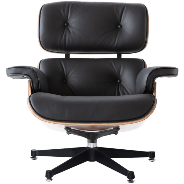 Sillón Eames Lounge Rep Piel 100% negro - Imagen 4