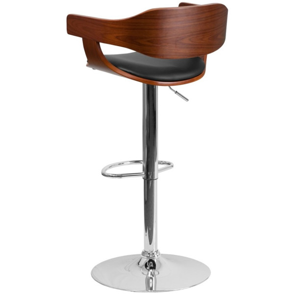 Banco Swip madera nogal piel - Imagen 4