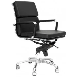 Silla Eames Soft Pad Bajo Negro