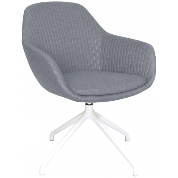Silla Visita Fabrizia OHV-128 Black Base Tipo Araña Gris