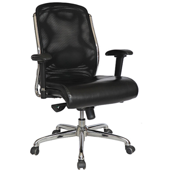 Silla Semi Ejecutiva Mesh Malla Croma OHE-193 negro