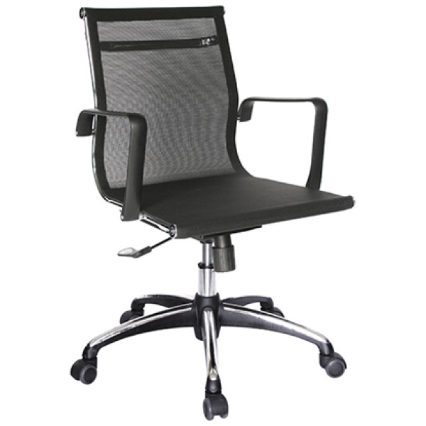 Silla Aluminum Mesh Semi Ejecutiva Travis OHE-293 negro