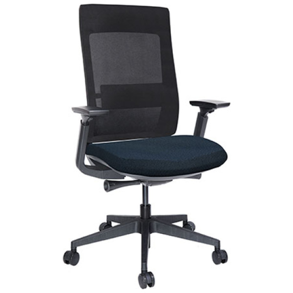 Silla Semi Ejecutiva Quo OHE-803 negro