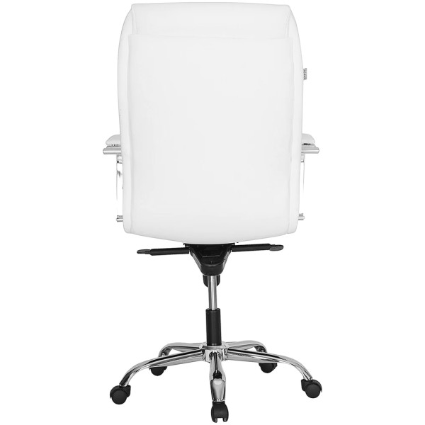 Silla Ejecutiva Piel Blanca AB2012 o Color A Eleccion - Imagen 2