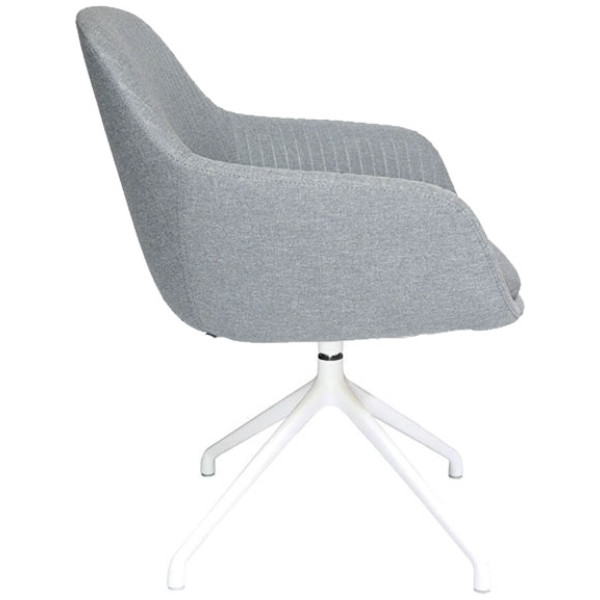 Silla Visita Fabrizia OHV-128 Black Base Tipo Araña Gris - Imagen 2