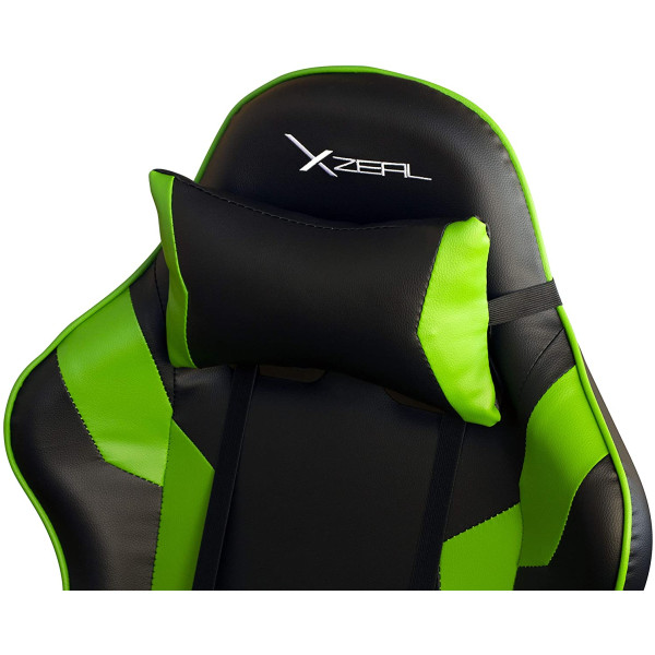 Silla Gamer XZEAL verde Reclinable Ergonomica - Imagen 5