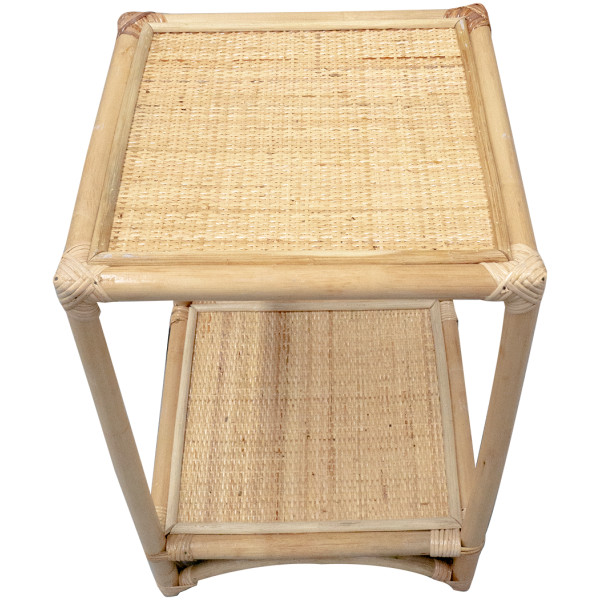 Mesa Centro Jaballi Rattan Lateral Ratan Buro - Imagen 2