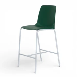 Banco PL-31 color verde en oficina de coworking estilo industrial
