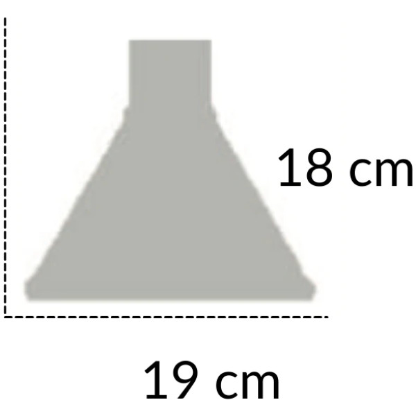 Lampara Colgante Cono 19cm - Imagen 2