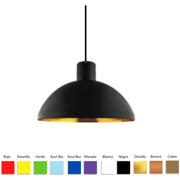 Lampara Colgante Cupula 29cm