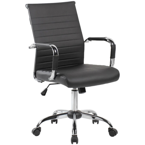 Silla Semi Ejecutiva GA-003 Estilo Eames Aluminium Asiento Acojinado