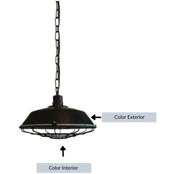 Lampara Colgante Industrial 30cm - Imagen 4