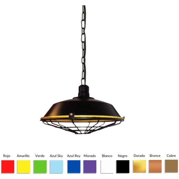 Lampara Colgante Industrial 30cm