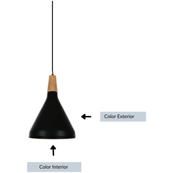 Lampara Colgante penguin 25cm - Imagen 2