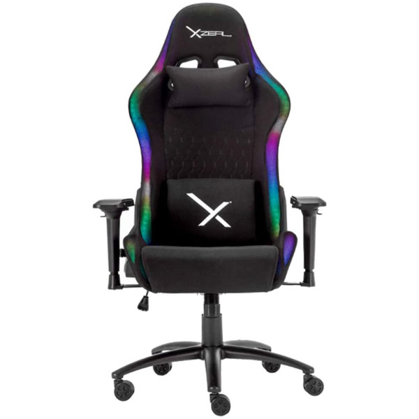 Silla Gamer XZEAL Led RGB tela  Ergonómica Reclinable - Imagen 3