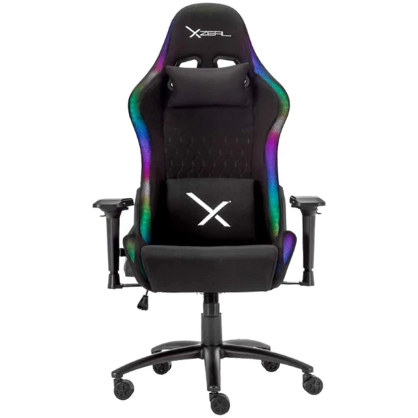 Silla Gamer XZEAL Led RGB tela  Ergonómica Reclinable - Imagen 3
