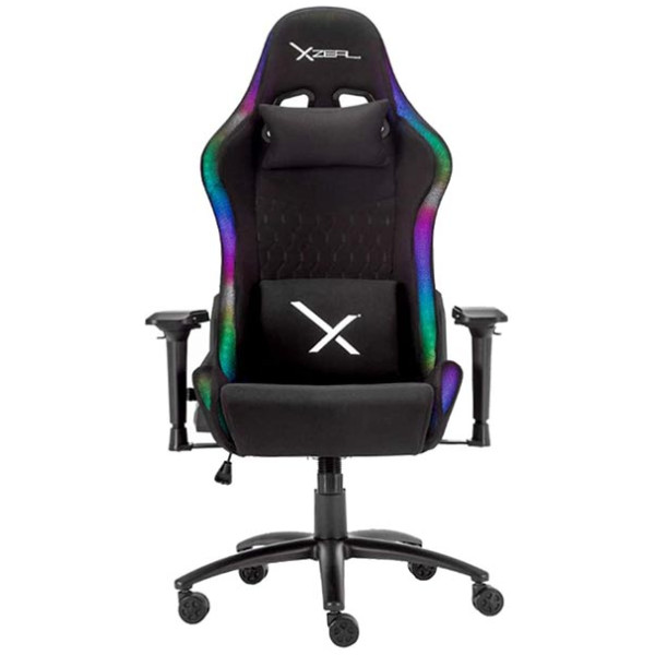 Silla Gamer XZEAL Led RGB tela  Ergonómica Reclinable