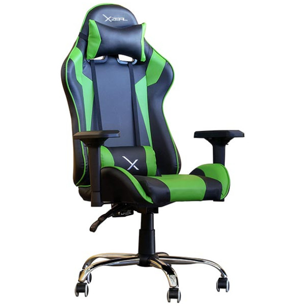 Silla Gamer XZEAL verde Reclinable Ergonomica