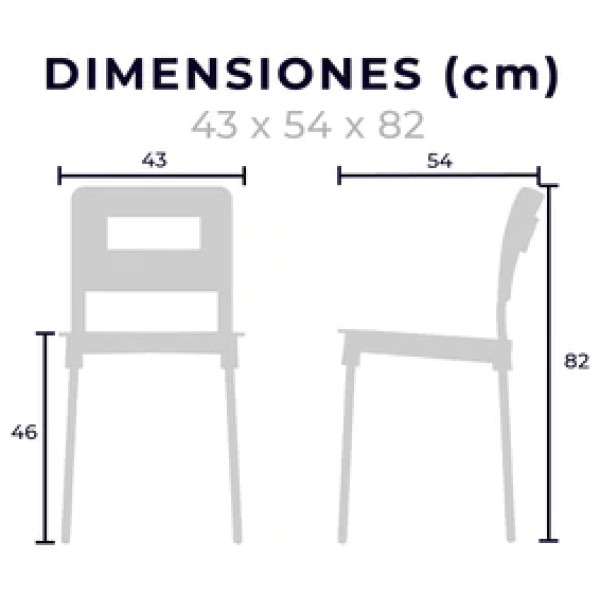 Silla Restaurantera M64 Mostaza - Imagen 6