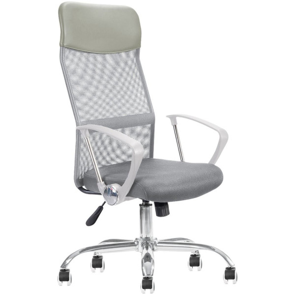 Silla Ejecutiva Economalla Blanca / Gris  Mesh Econo-malla