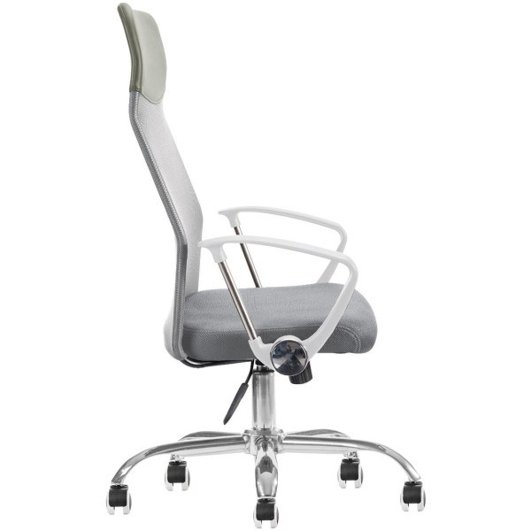 Silla Ejecutiva Economalla Blanca / Gris  Mesh Econo-malla - Imagen 3
