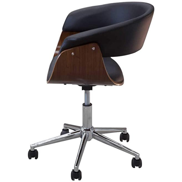 Silla Oficina Mn3 Ejecutiva Madera Nogal & Piel - Imagen 2