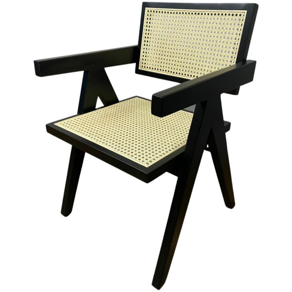 Silla TT Bejuco Replica Pierre Jeanneret 45 Nat Natural - Imagen 4